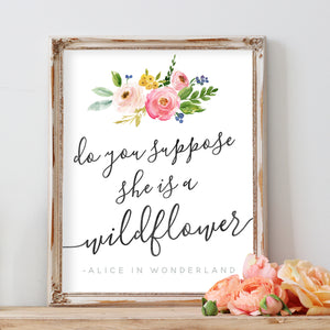 Meadowland Collection - Do you suppose she is a wildflower? - Print